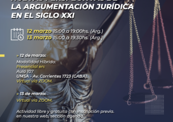 12 Y 13/03 IV Jornada Nacional E Internacional: “Nuevas Perspectivas De La Argumentación Jurídica En El Siglo XXI”