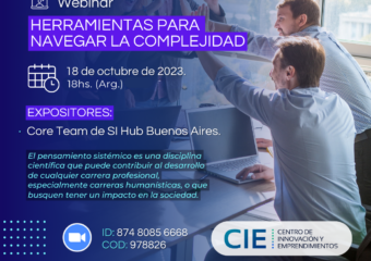 10/23 18HS. WEBINAR “HERRAMIENTAS PARA NAVEGAR LA COMPLEJIDAD”