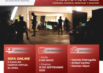 05/23 Diplomatura Prácticas Audiovisuales. Cámara, música, montaje y edición