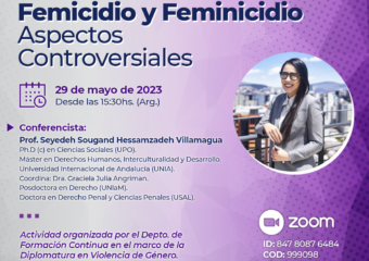 29/5 15.30HS. Femicidio y Feminicidio. Aspectos Controversiales