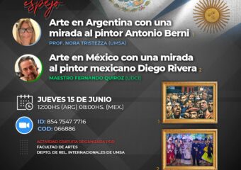 15/6 12hs. (Arg.) Clase espejo “Arte en Argentina y Arte en México”