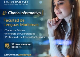 23/11 18hs. Nueva Charla Informativa Sobre Las Carreras Inicio Marzo 2024 De La Facultad De Lenguas Modernas