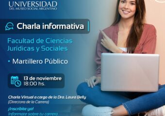 13/11 18hs. CHARLA INFORMATIVA CARRERA MARTILLERO PÚBLICO Y CORREDOR DE COMERCIO MARZO 2024 DE LA FACULTAD DE CIENCIAS JURÍDICAS Y SOCIALES