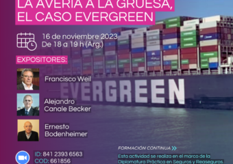 16/11 18HS. Conferencia virtual “La avería a la gruesa[1]. El caso Evergreen”.