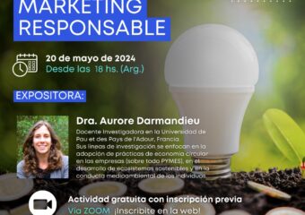 20/5 18hs (Arg.) Webinar “Marketing Responsable”