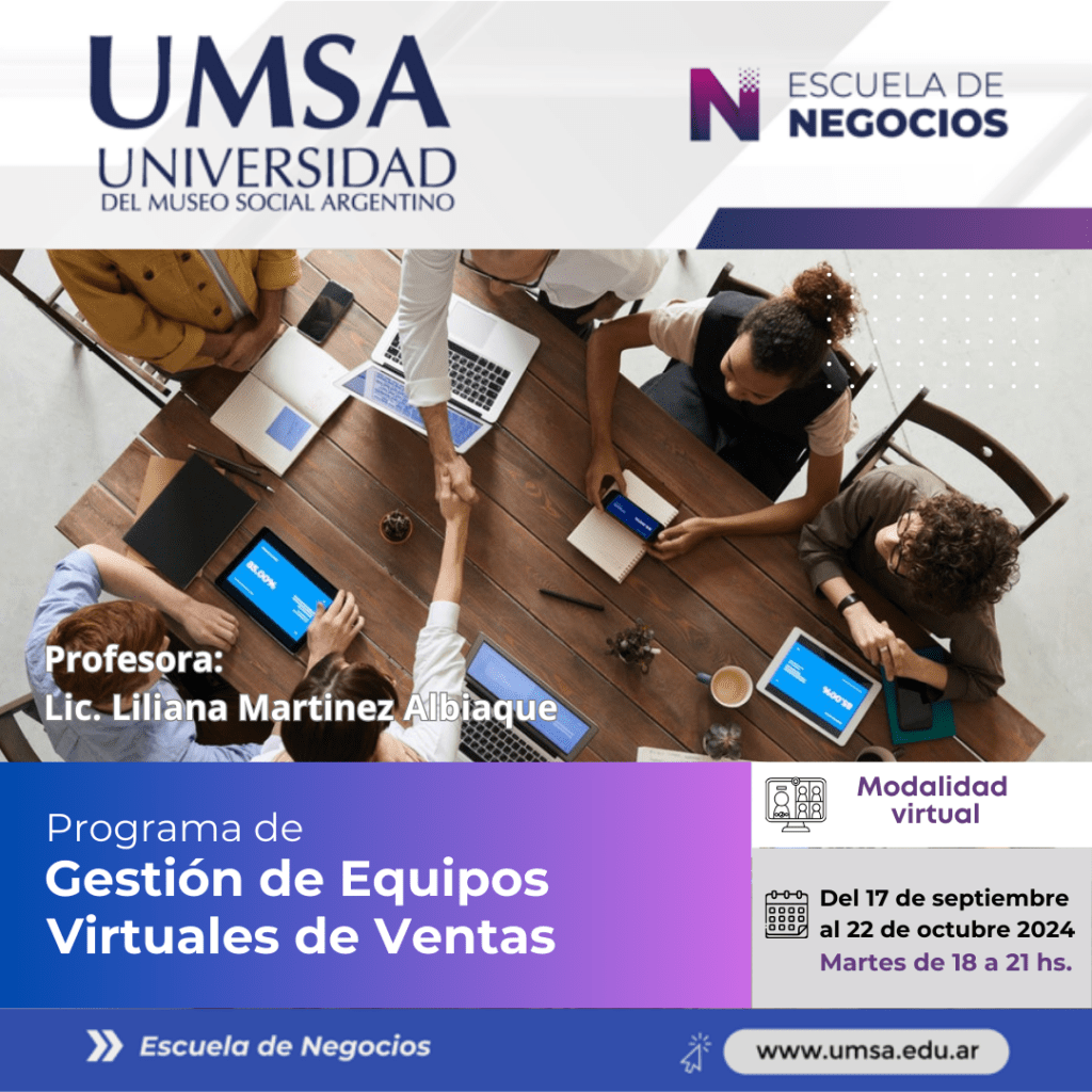 Programa de Gestión de Equipos de Virtuales de Ventas