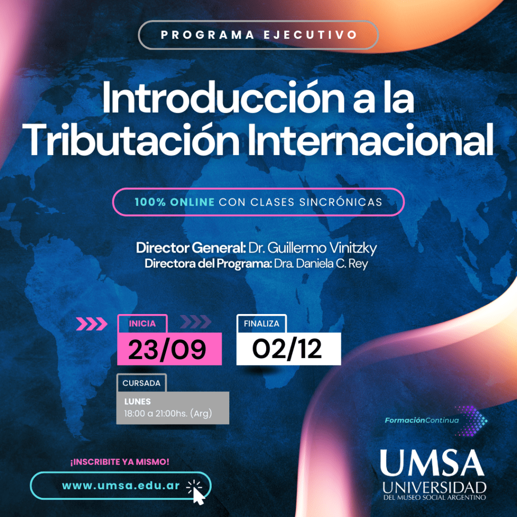 Programa ejecutivo: Introducción a la Tributación Internacional